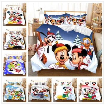 

Christmas Bedding Set Mickey Minnie Duvet Cover Children Bed Set Queen King Size Bedding Set Gift Nightmare Before Christmas