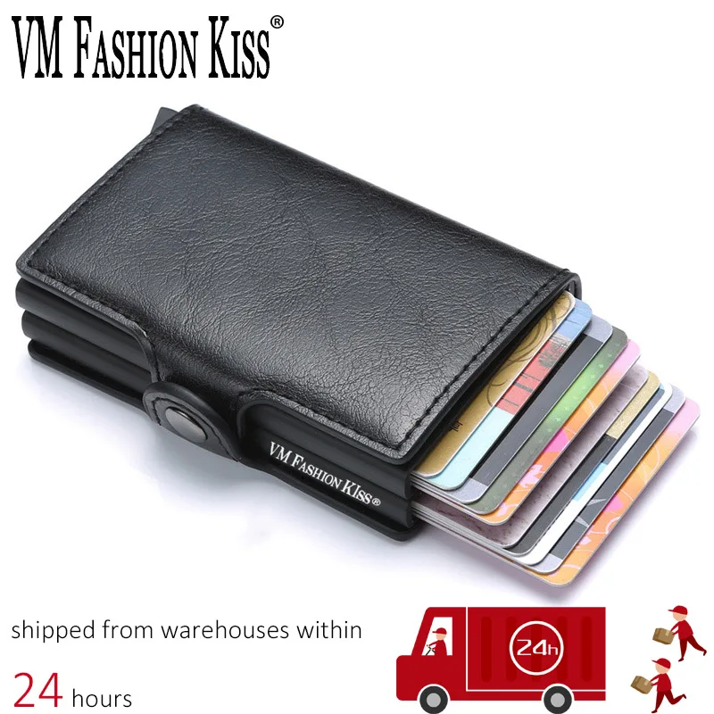 VM FASHION KISS мужской кошелек из углеродного волокна искусственной кожи с rfid защитой