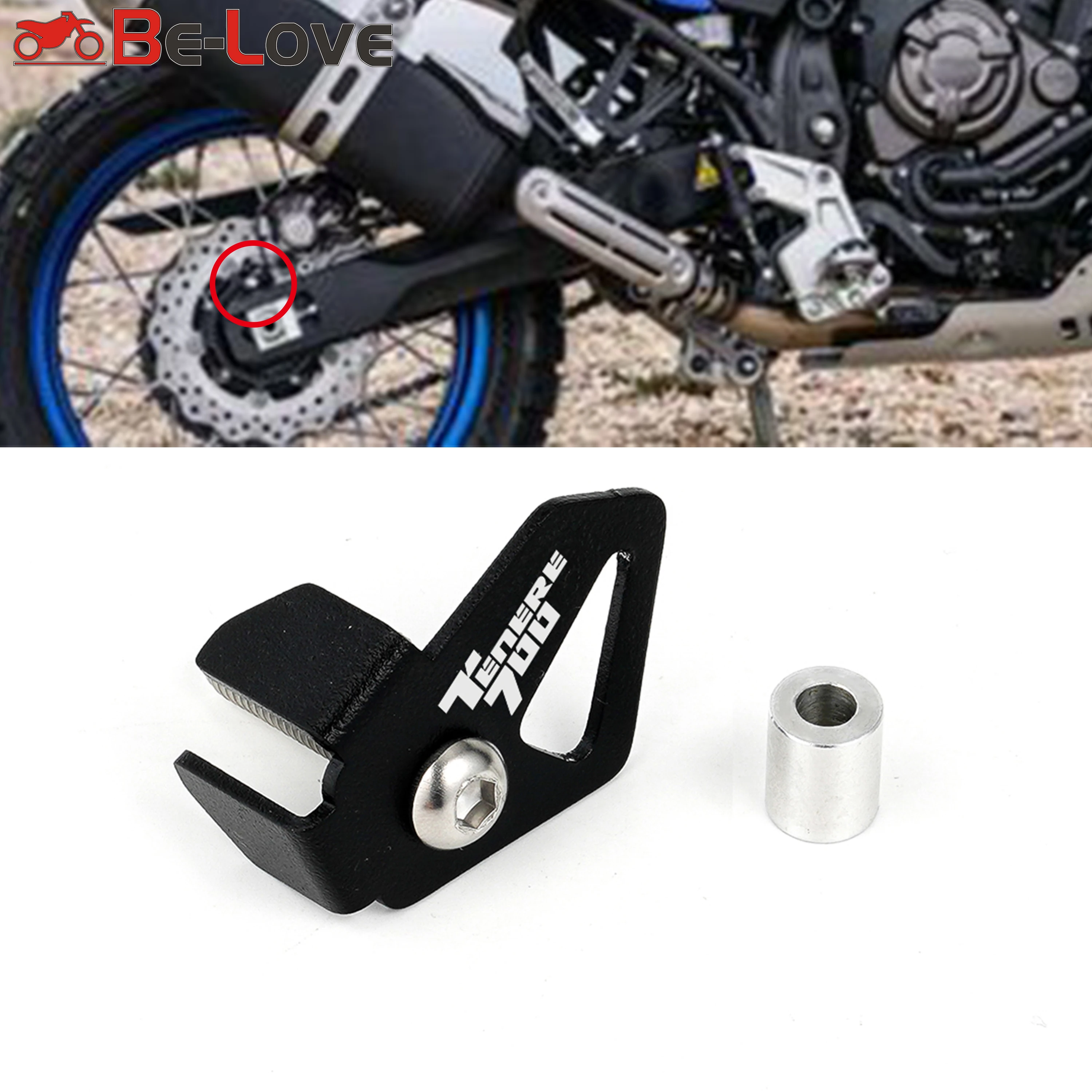 

Motorcycle CNC Aluminum For YAMAHA TENERE700 Tenere 700 XTZ690 2019 2020 Rear ABS Sensor Cover Protector ABS Sensor Guard