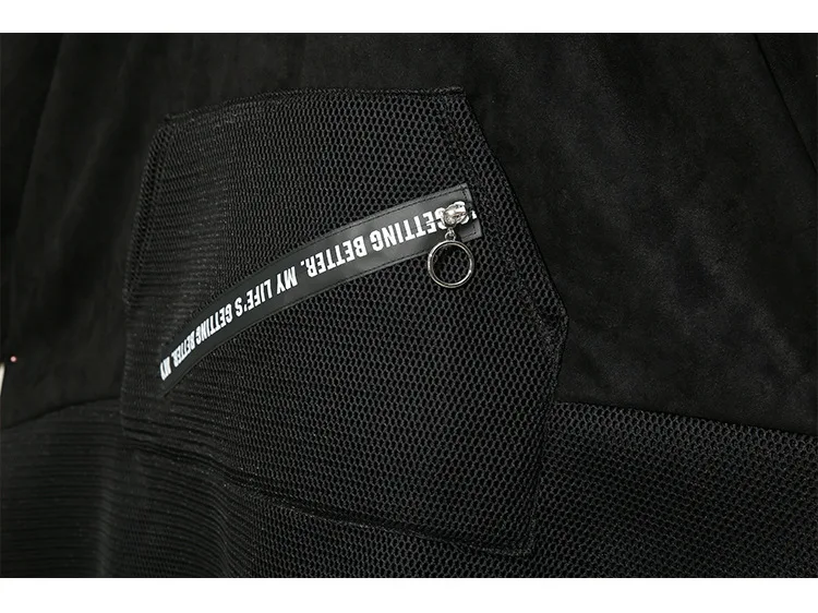 Японский Стиль Для женщин Уникальный Зимние черные сапоги из замши с капюшоном передний карман для женщин размера плюс теплая толстовка Femme J216