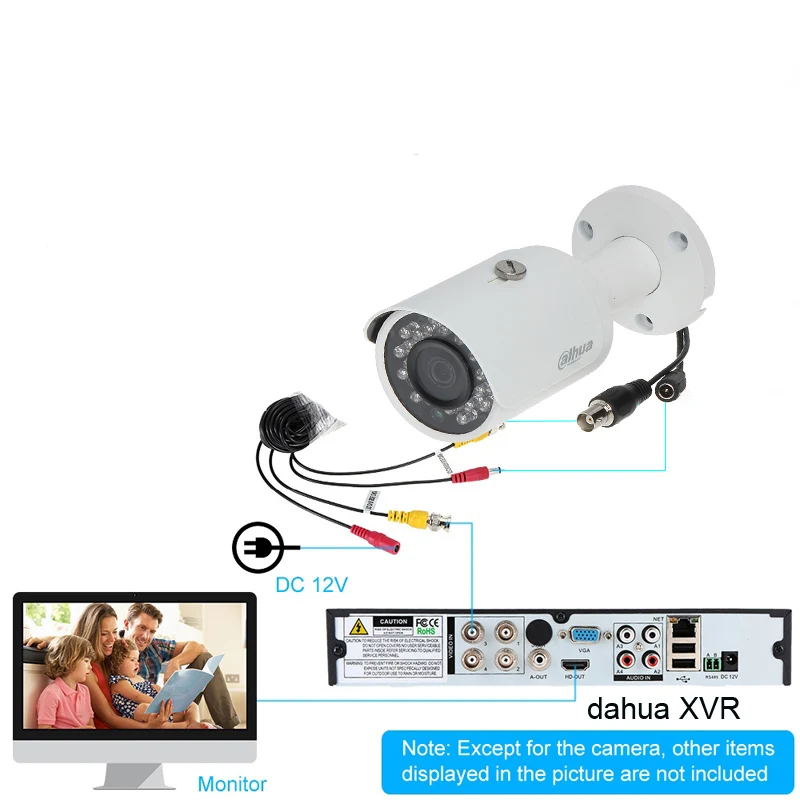 Оригинальная цилиндрическая камера dahua1080p CVI 2 МП DH HAC HFW1200S HDCVI инфракрасная