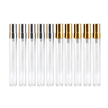 

10 Pieces/10ML Refillable Parfum Travel Spray Bottle , Portable Perfume Spray Bottle with Aluminium Pump