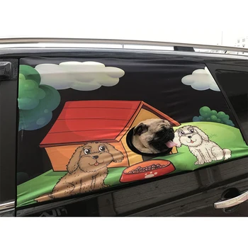

Dog Hang Out Car Window Car Visor Cover New Cartoon Design Guard Fence High Quality Pet Seat Window Shade Cover Protect Dog