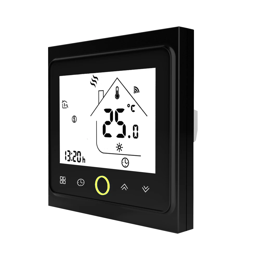 

Smart Electric Floor Heating Wifi Thermostat Central Air Conditioner Temperature Controller Voice Control NTC Sensor Thermostat