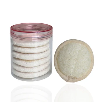 

6 /10 PCS Exfoliating Loofah Sponge Pads Natural Loofa Beauty Makeup Sponge Scrubber Body Skin For Washing Face