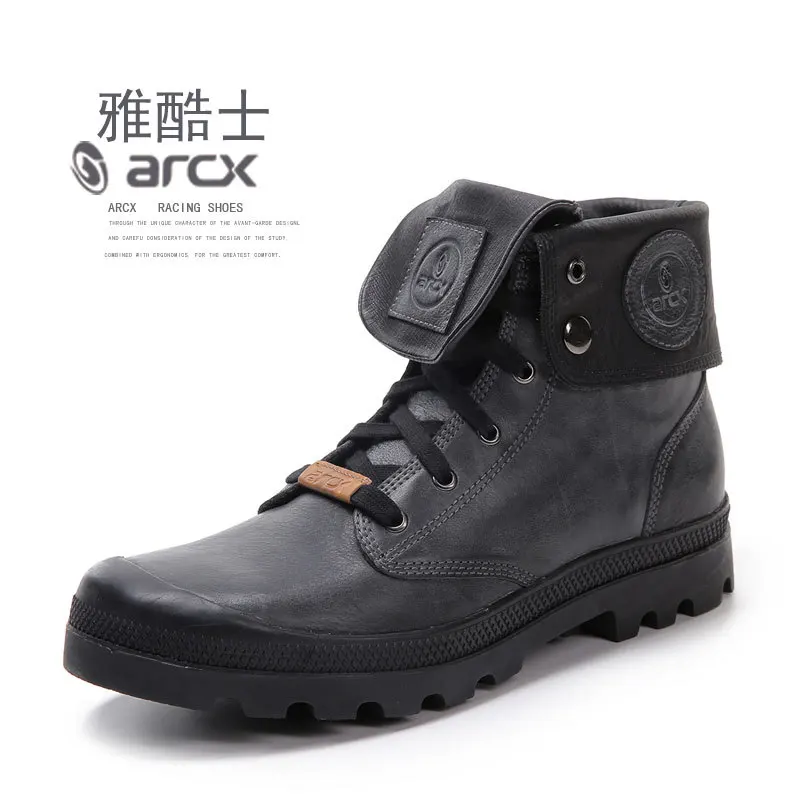 

Arcx/Yaku Scholar Cowhide Motorcycle Riding Boots Equipment Four Seasons Casual Street Bike Paragraph Locomotive Shoe