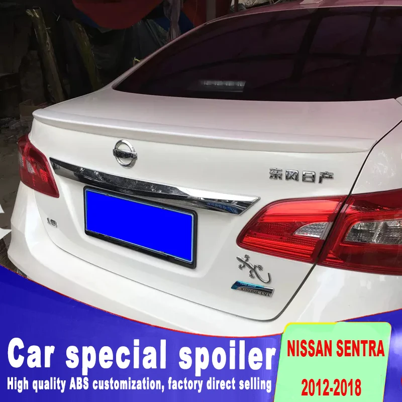 Новый дизайн высококачественный АБС пластик для nissan sentra 2012 2018 задний спойлер