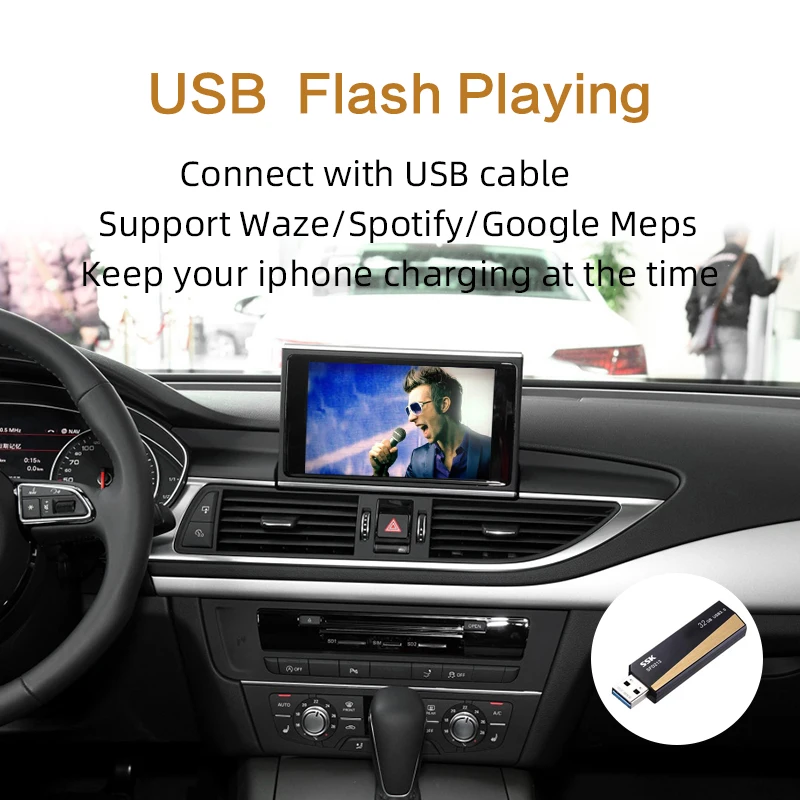 2019 автомобильный Apple CarPlay Android беспроводной декодер для Audi A8 MMI 2013 2017 Оригинальный