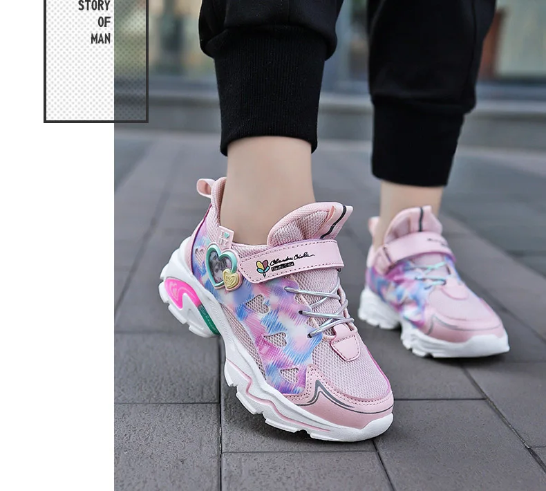 Brand Children Casual Shoes Fashion Comfortable Kids Shoes For Girls Breathable Mesh Sneakers Kids Shoes Girls Chaussure Enfant children's sandals