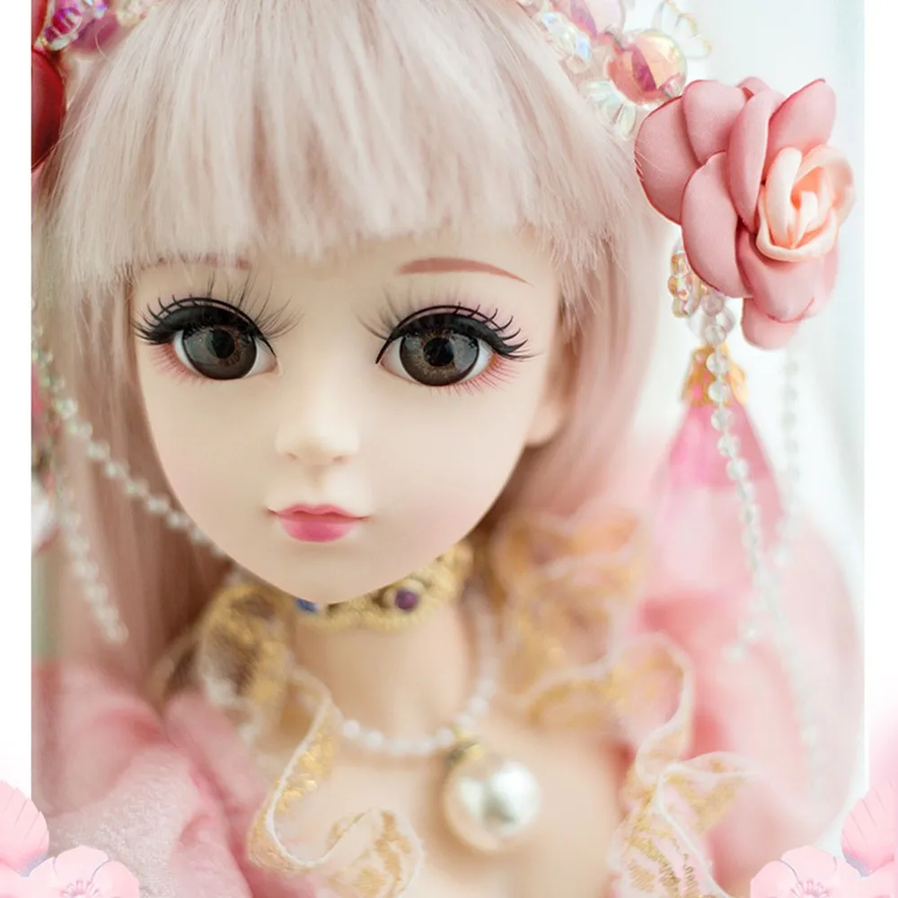 Кукла Viciviya 1/3 BJD 60 см/23,6 ''Высота 19 шарнирных кукол(парик+ обувь+ одежда+ волосы+ глаза+ макияж) коллекция игрушек
