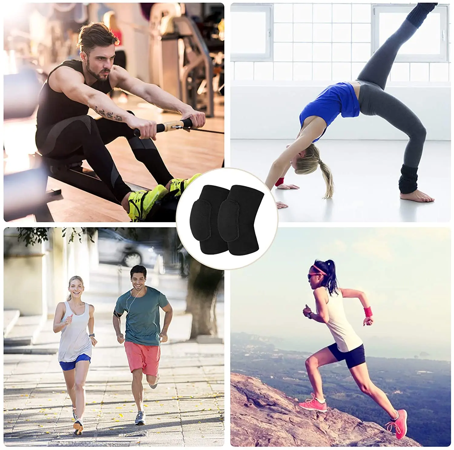 Sports Compression Knee Pads Elastic Knee Protector for Arthritis Relief Meniscus Tear Fitness Brace Support