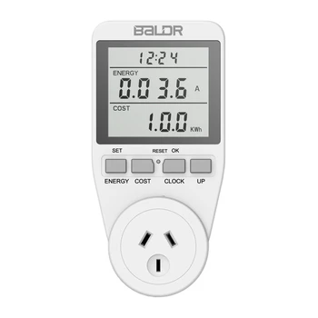 

Baldr Dual Tariff Plug-In Digital LCD Energy Monitor Power Meter Monitoring Usage Frequency Monitor Analyzer