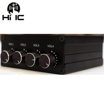 

1 Input 4 Output Passive Audio Signal Switcher Switch Selector Box Sound HiFi Audio Headphone Earphone Splitter Audio mixer