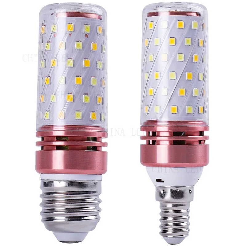 LED E14 E27 10W 15W 20W SMD2835 Lampadina Della canela del AC220V 240V Risparmio Energetico Caldo/Bianco freddo LED Del Cereale