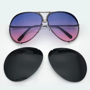 

New Fashion Pilot Sunglasses Women Double Lens Oversized Luxury Mirror Sun Glasses Female UV400