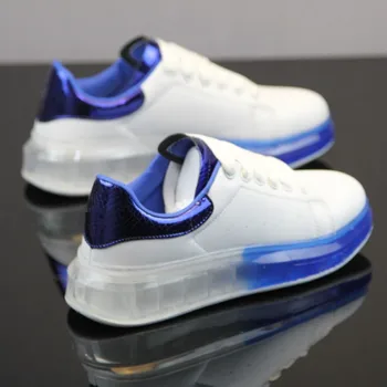 

White shoes women 2020 new wild thick bottom net red tide shoes increase casual sports shoes air cushion shoes women's shoes