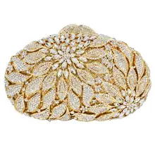 Модные сумки с кристаллами Роскошные вечерние сумочки золотые серебряные бриллиантовые вечерние сумки sc517