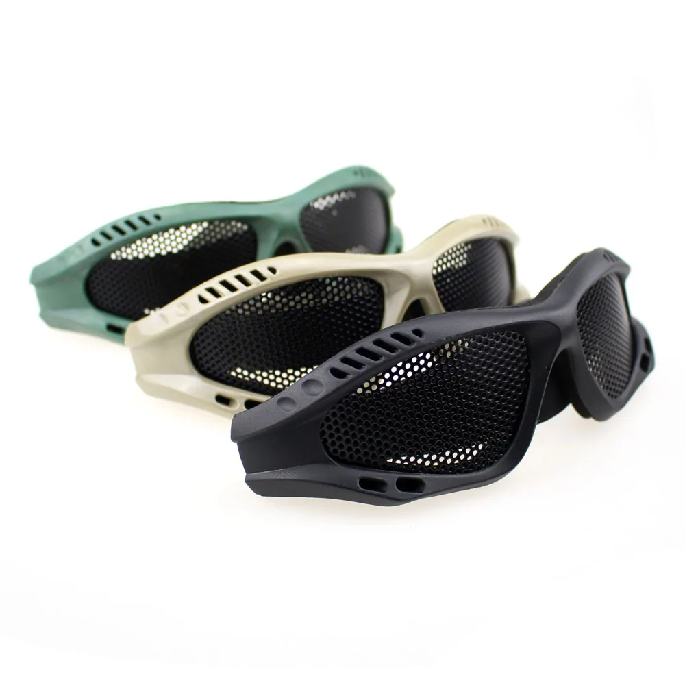 

Tactical Hiking Cycling Airsoft Versatile Goggles Eyewear Metal Mesh Lenses Headband Sport Goggles