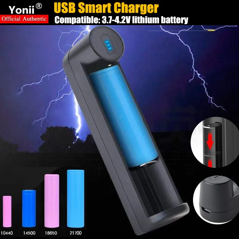 20 шт. умное зарядное устройство с 1 слотом USB совместимость: 3 7 в литиевая батарея