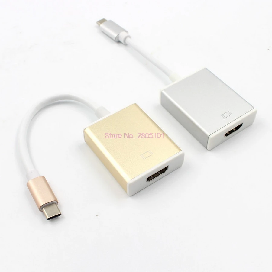 Dhl или fedex 20 шт. USB C к HDMI Type 3 1 адаптер конвертер с поддержкой 1080P для Apple Macbook Pixel|Кабели VGA| |