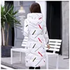 Parka à capuche en coton pour femme, manteau long, mince et chaud, avec imprimé, 2022 ► Photo 3/5