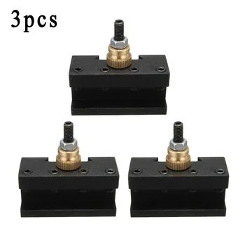 

1/4-1/2 Black Mini Lathe Quick Change Tool Holder Milling Shank Part Set Kit