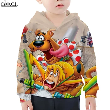 

Family Fitted Cartoon Scooby Doo Hoodies Boy Girl 3D Print Children's Hooded Casual Sweatshirt Harajuku Streetwear Kids Tops