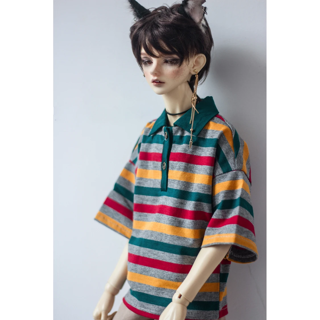 

BJD T Shirt Outfits Top Clothes For 1/4 1/3 SD17 70cm 17" 24" Tall BJD doll MSD SD DK DZ AOD DD Doll HEDUOEP