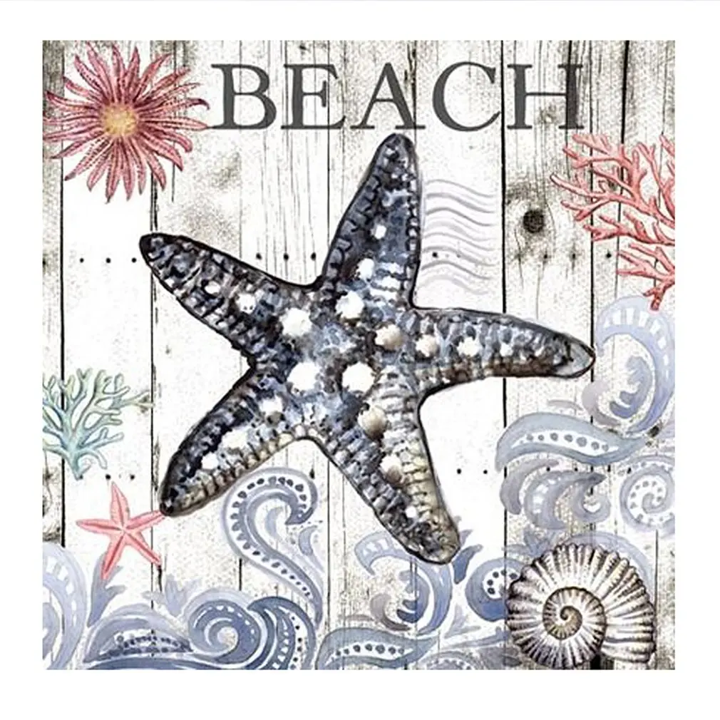 

DIY Exquisite Diamond Painting Starfish Cartoon Shape Series 5D Cross Stitch Household Decoration Painting