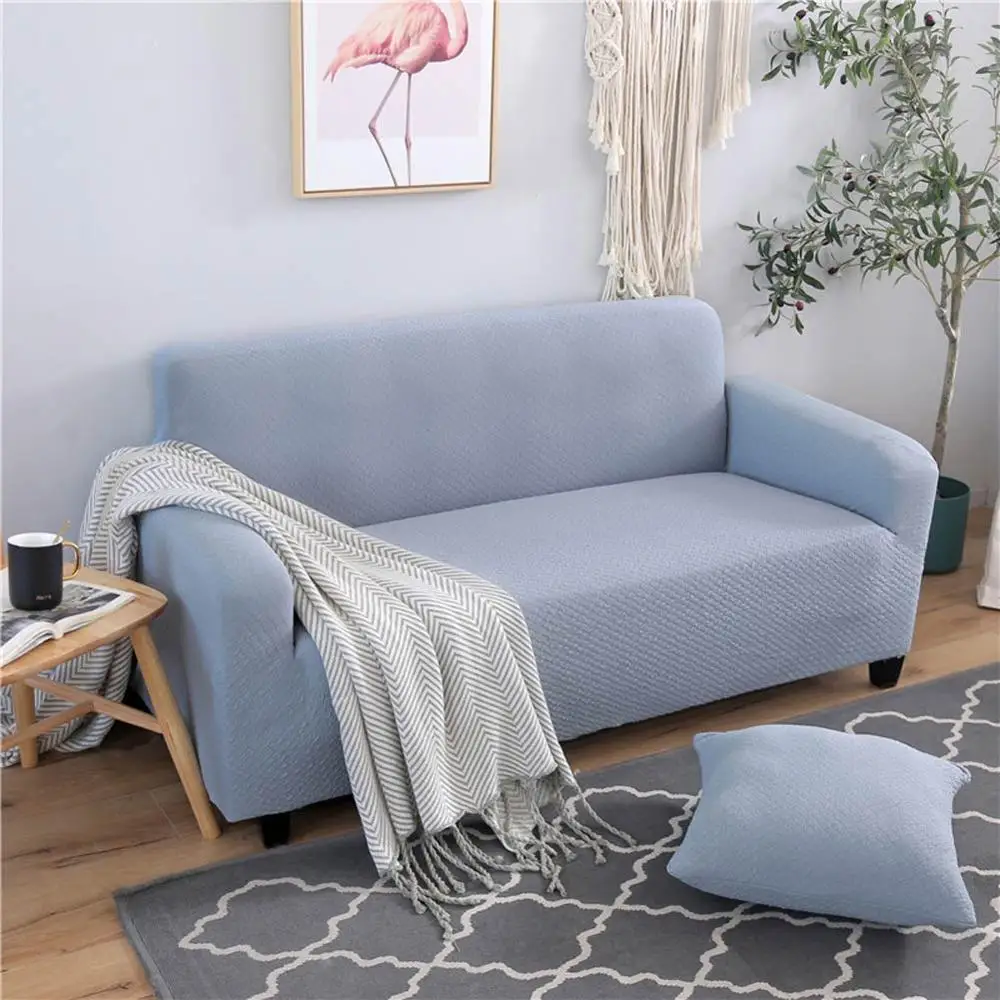 Fashion Green Quilted Nordic Sofa Cover Slipcover Stretch Elastic Spandex/Polyester Chair Loveseat L Shape Sofa Protector - Цвет: 20192717