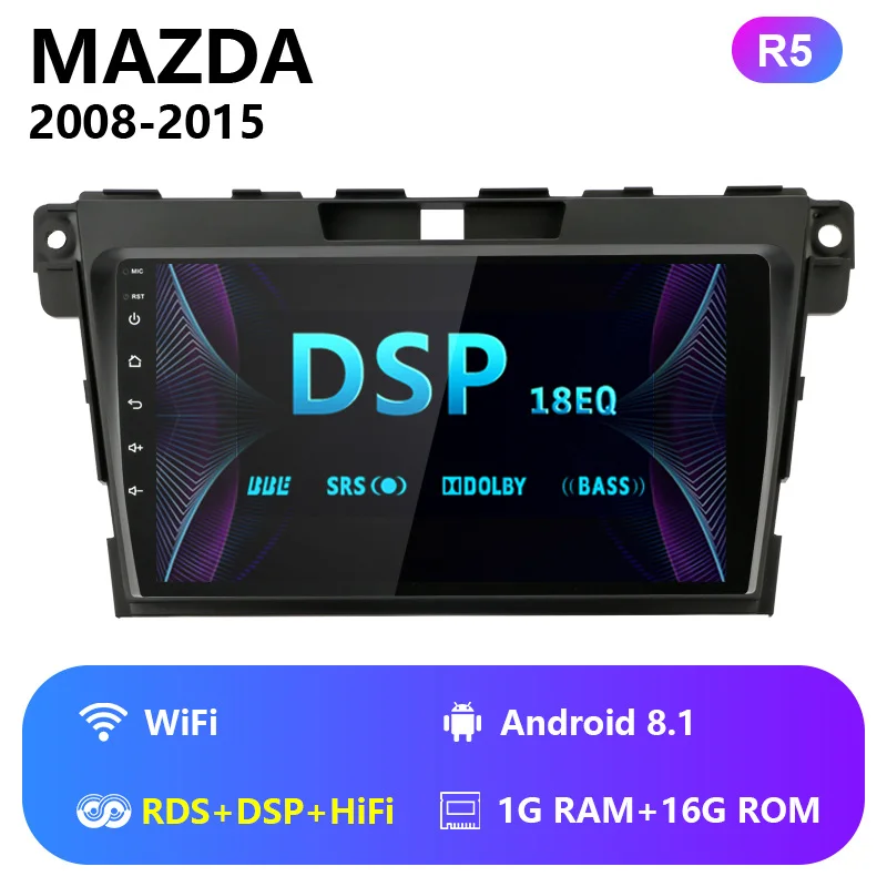 Vtopek для Mazda CX7 2008- " Android автомобильный радиоприемник RDS DSP сенсорный экран 4G wifi плеер навигация gps Авторадио нет DVD 2 din - Цвет: wifi with RDS DSP