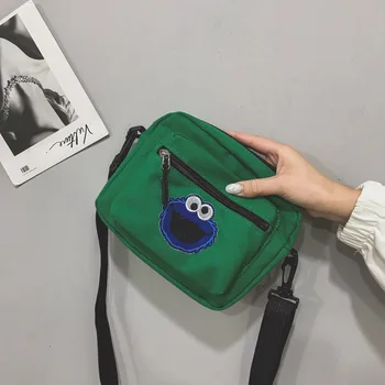 

Sesame Street Female Handbags 2019 New Korean Version Spring Plastic Transparent Student Bag Wild Spring Shoulder Slung Bag