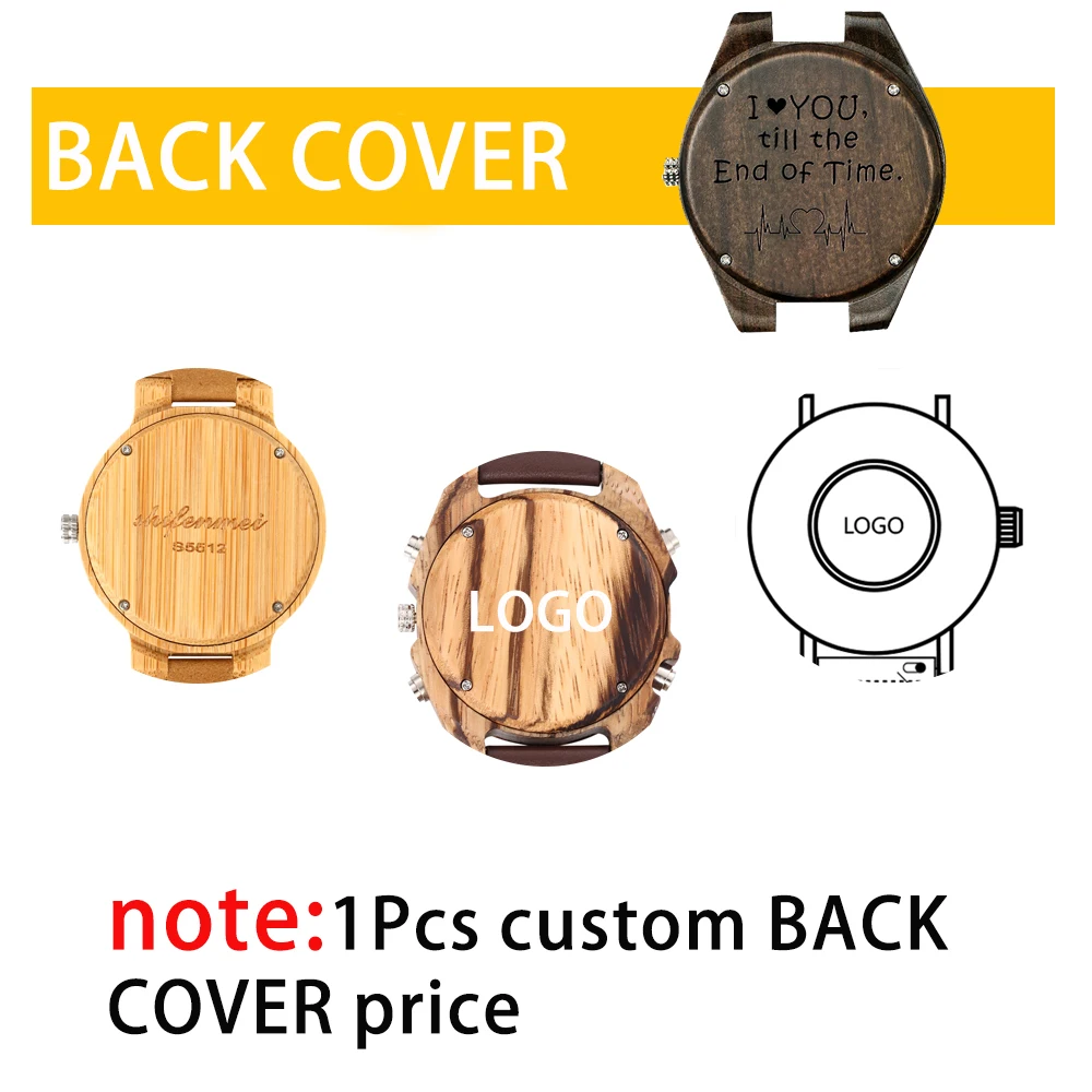 

Watches Personality Creative Design Logo MESSAGE Engraved Carved Customize Only Logo /OEM cost Laser Charge No Watch shifenmei
