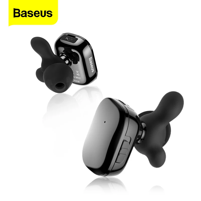 Baseus TWS Bluetooth наушники для телефона в ухо двойные истинные Беспроводные с