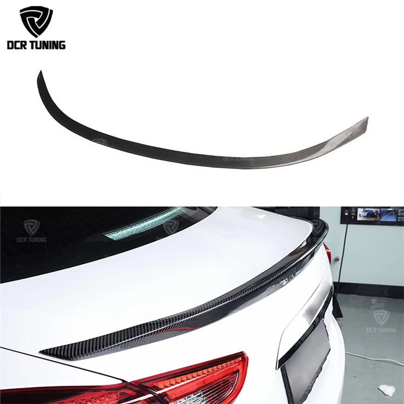 Задний спойлер для багажника из углеродного волокна губы Maserati Ghibli УГЛЕРОДНЫЙ