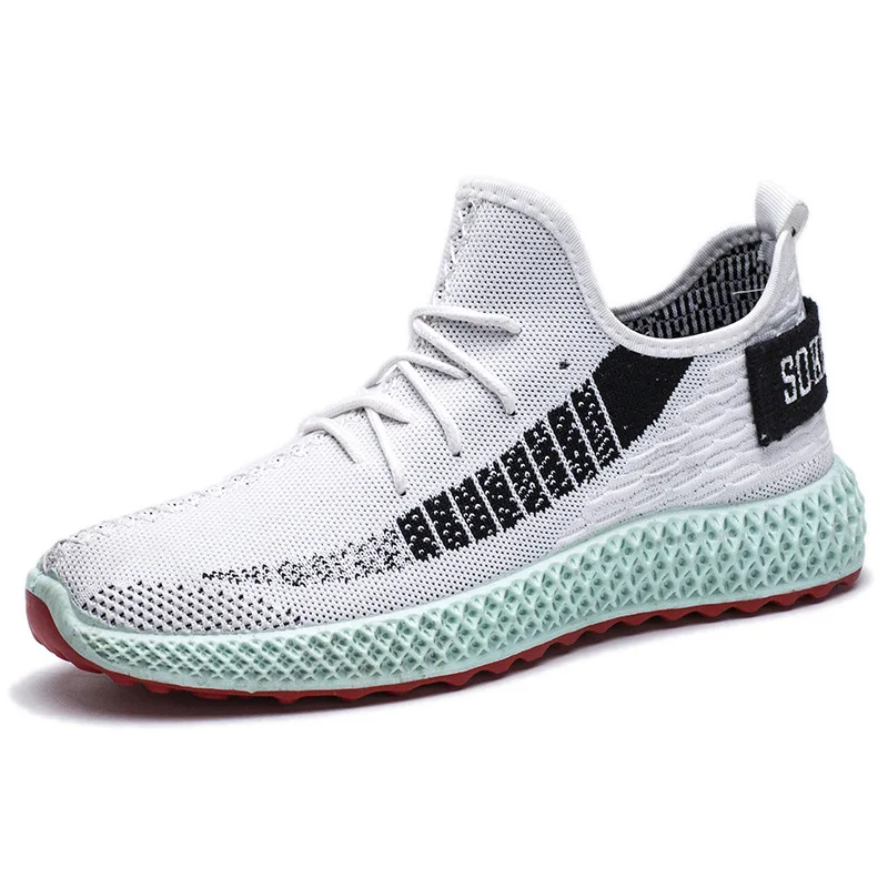JINTOHO/ г., удобные весенне-летние новые кроссовки Flyknit; Мужская обувь; Повседневная дышащая мужская обувь; прогулочная обувь SCFZ1