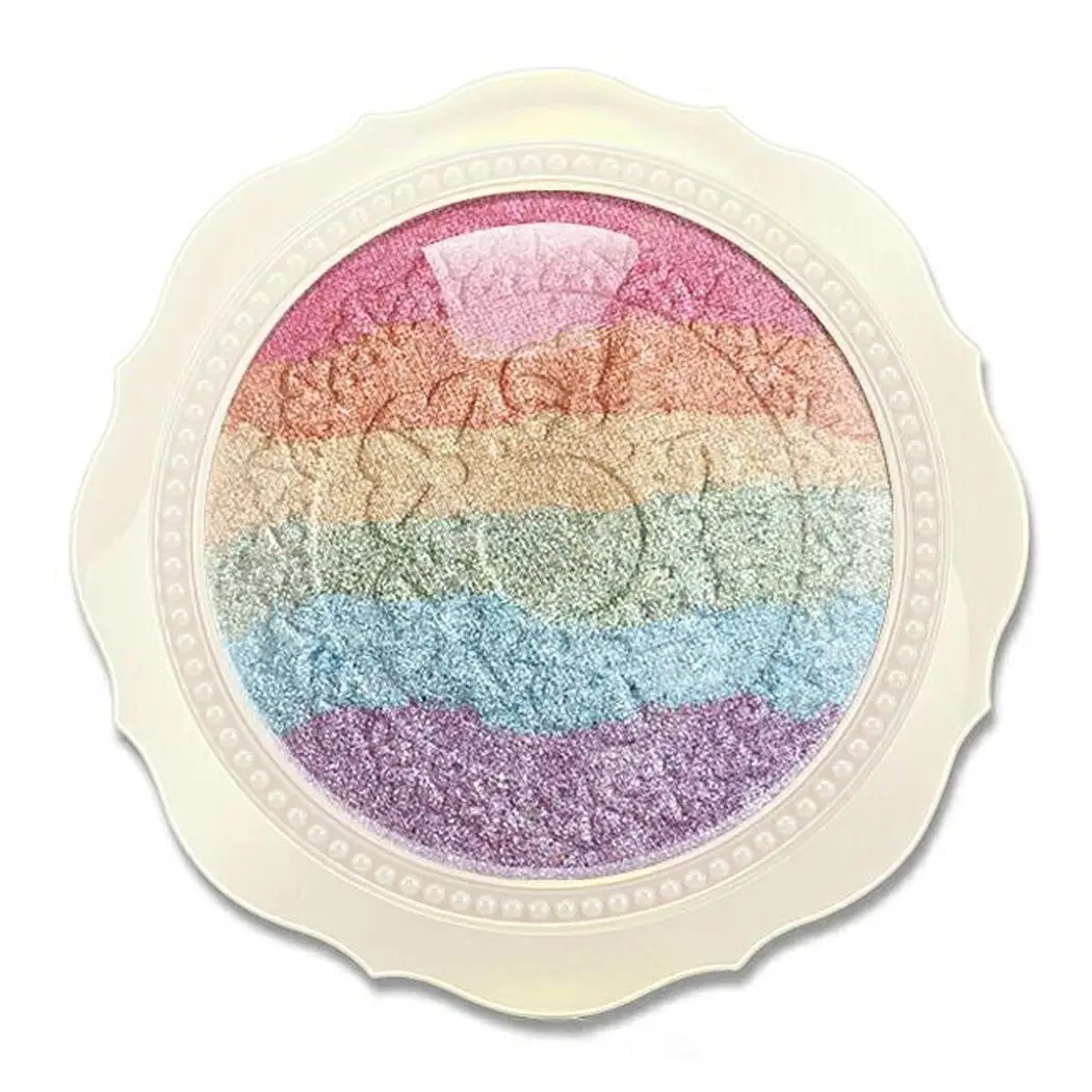 Радужный стиль тени для век highlighter пудра Макияж Палитра Профессиональный или домашнего использования Косметическая прессованная тени для век