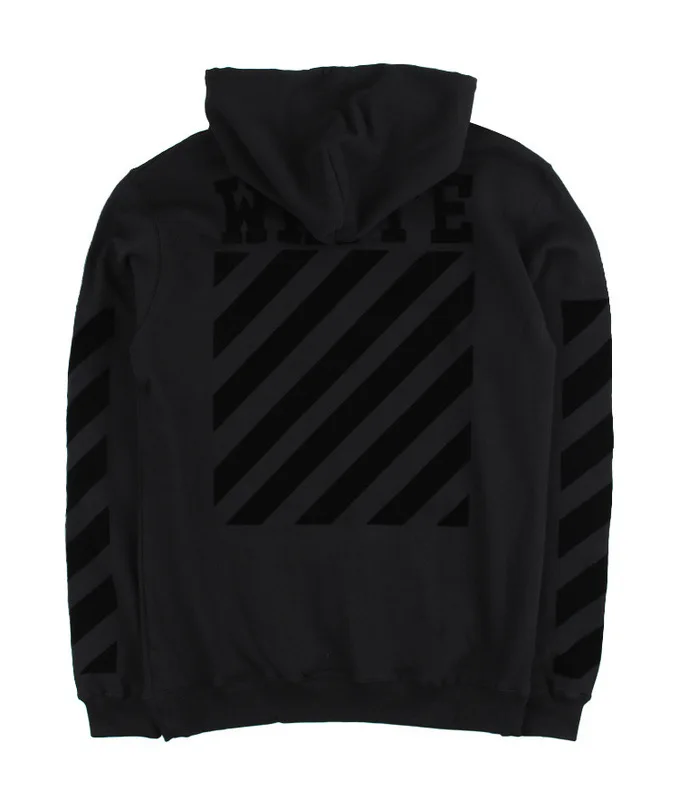 Europa En Amerika Mode off Wit Hip Hop Zwart En Wit met Patroon Stroomden Hooded Mannen En Vrouwen Hoodie Europa En Amerika Mode off Wit Hip Hop Zwart En Wit met Patroon Stroomden Hooded Mannen En Vrouwen Hoodie