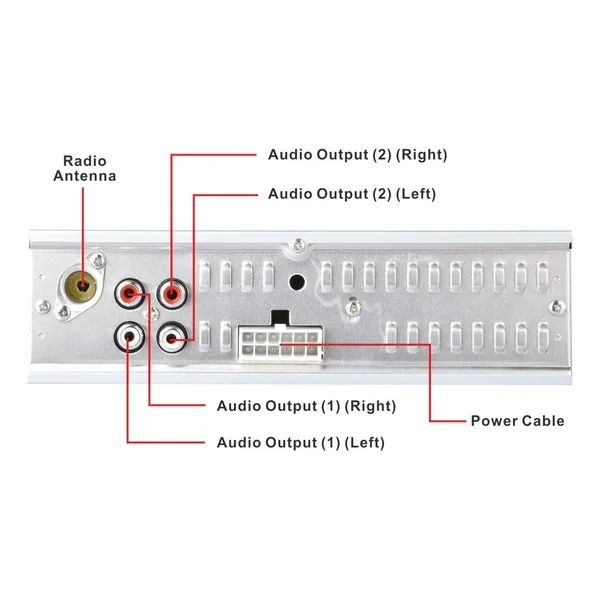 Автомобильный MP3-плеер Dc 12-30V 4x60W Smart Bluetooth Авто Аудио 2 Usb 1132