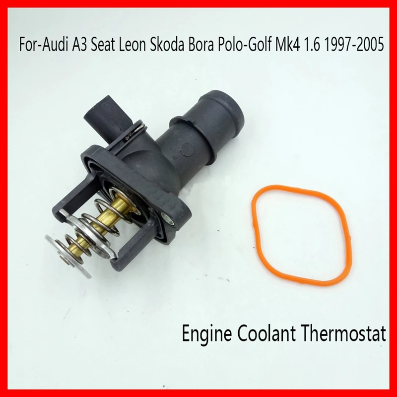 Car Engine Coolant Thermostat Housing Assembly 06A121114 For A3 Seat