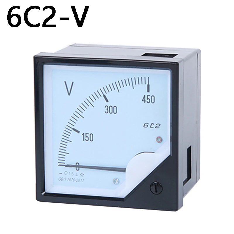 

6C2-1000V DC 0-1000V 1.5 Accuracy Panel Analog Voltmeter Voltage Meter Gauge direct measurement 80*80mm