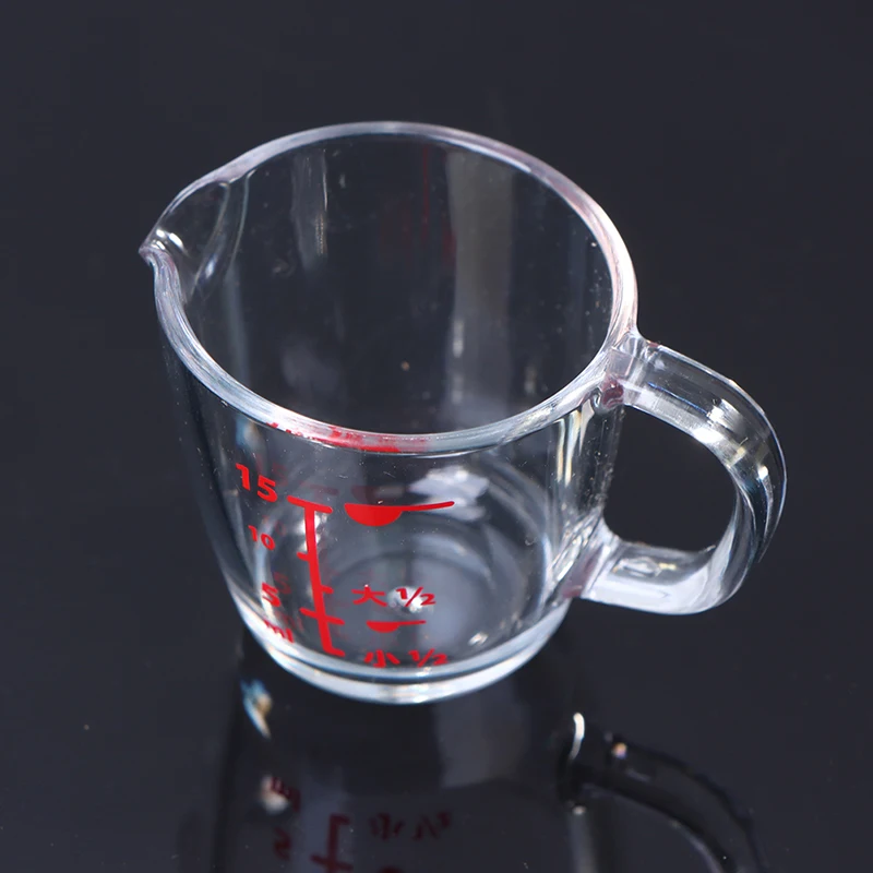 

New Arrival Doll House 15ml Plastic Measuring Cup Scale Cup Laboratory MIni Measuring Cup