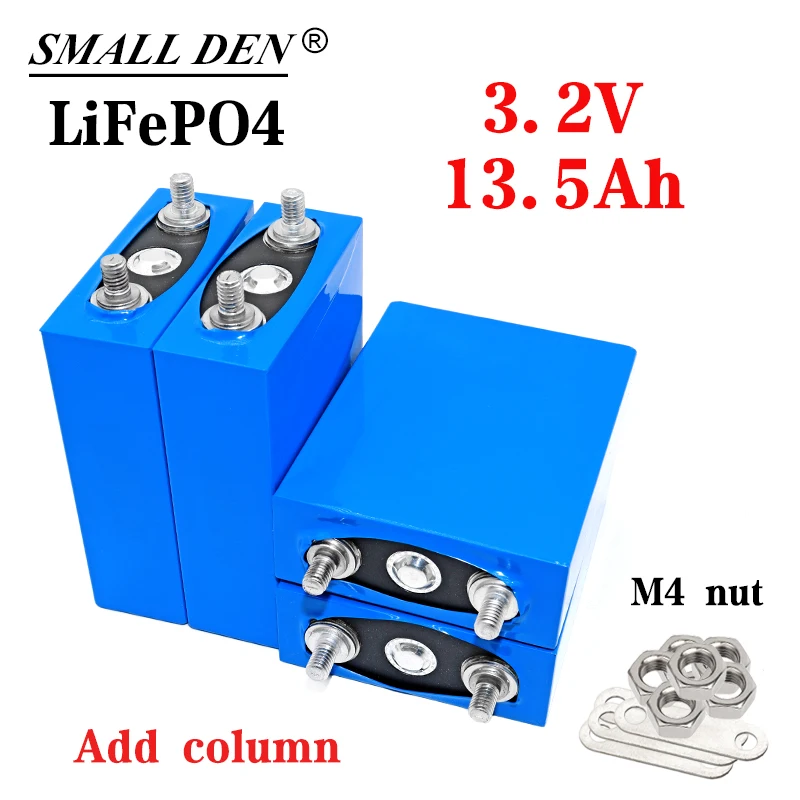 4PCS 3.2V 13.5Ah lifepo4 rechargeable battery diy 12V 24V pack For Motorcycle wheelchair inverter Add strut connection | Электроника
