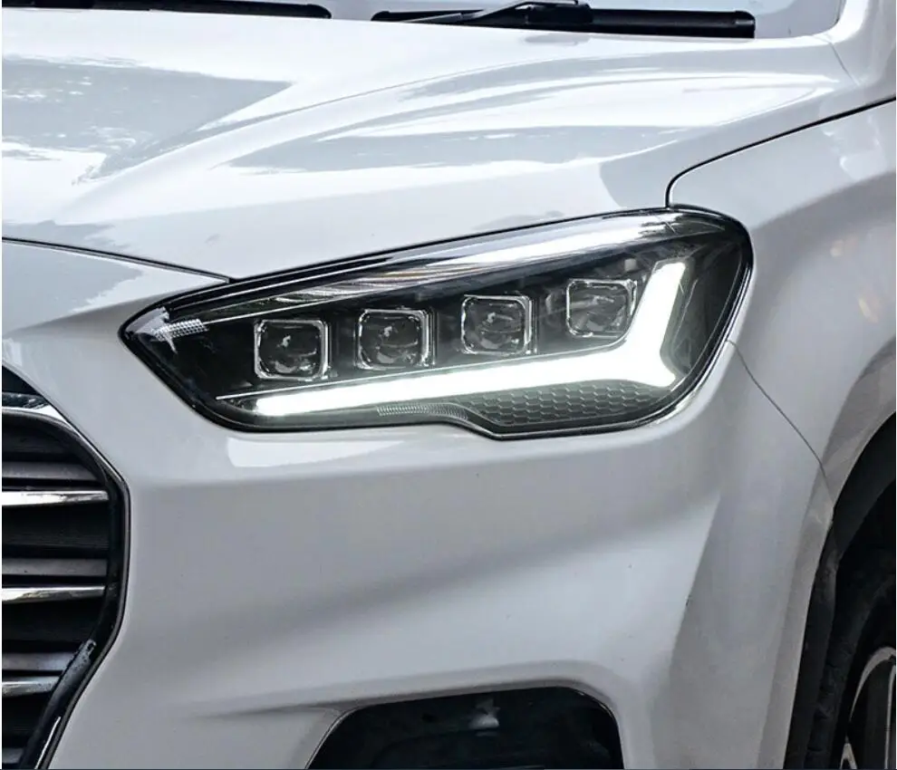Автомобильный бампер фары Hyundal IX35 головной светильник tucson ALL IN Светодиодный