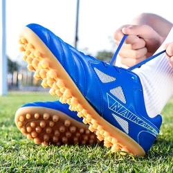 New Arrival Men Football Sneakers Anti-Slip Professional Indoor Sport Shoes Men Lightweight Plus Size Football Shoes Spike Women