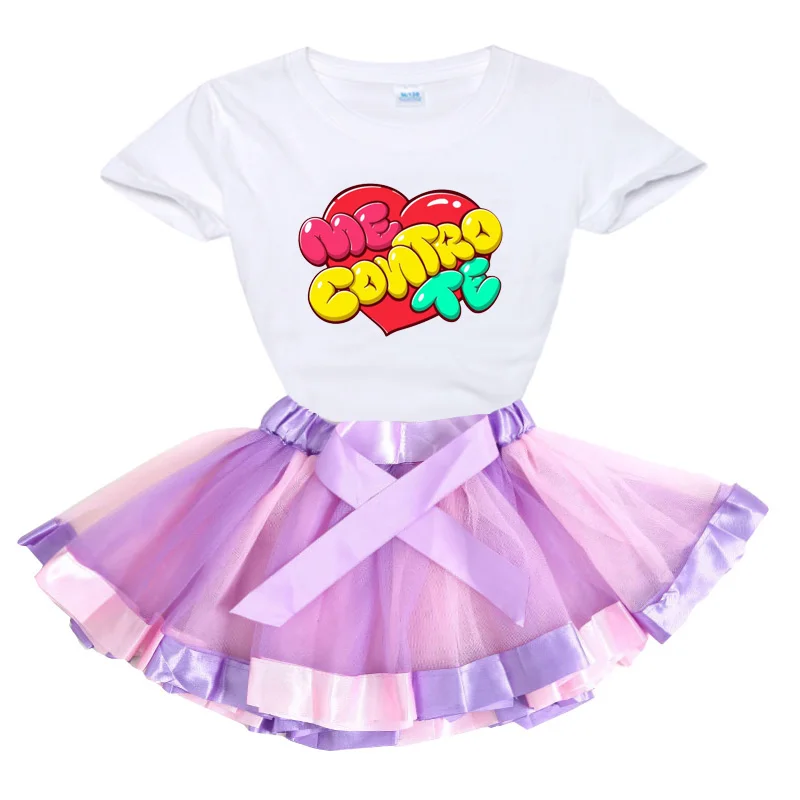 Toddler Girls Set Tutu Dress Mecontrote Girl T Shirt Baby Girl Tutu Dress + T Shirt 2020 Summer Princess Kids Baby Girl Clothes