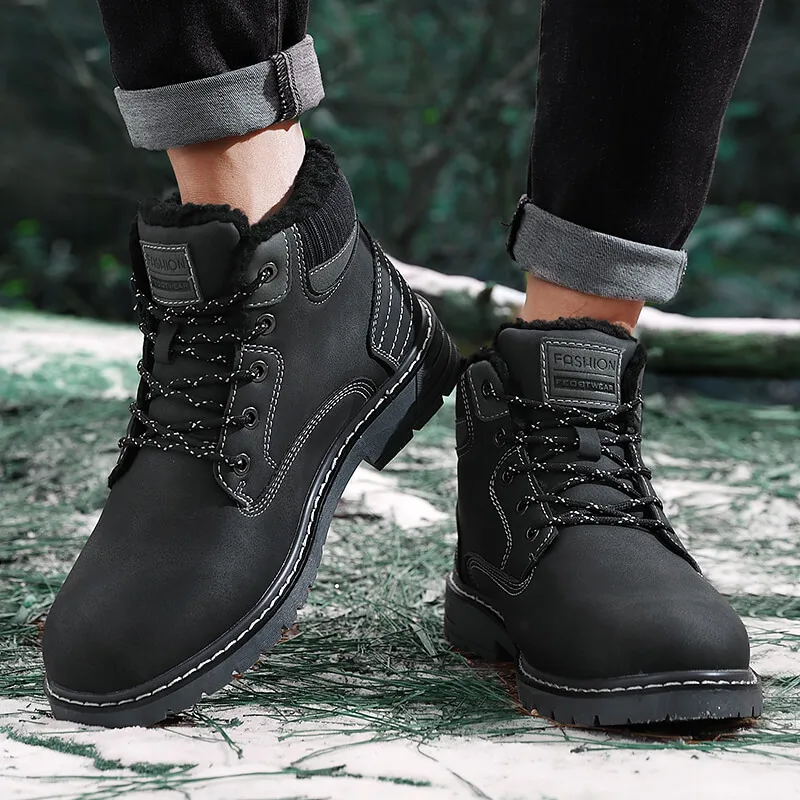 Men ankle boots Men's Winter Shoes 