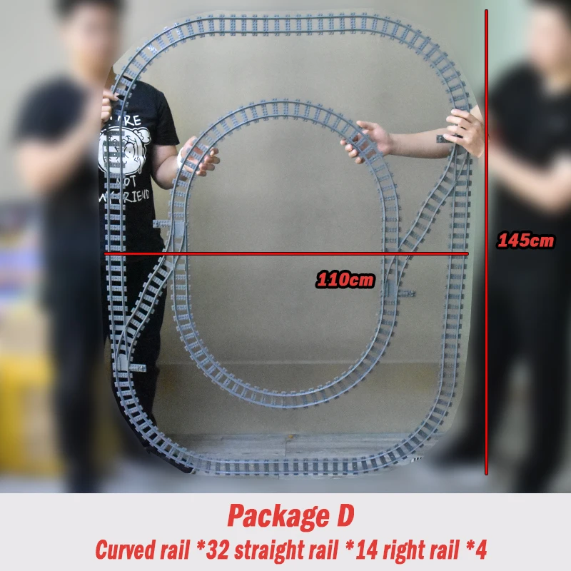 

City Trains Flexible Tracks Forked Straight Curved Rails Switch Kids DIY Building Block Bricks Compatible legoinglys Track Toys