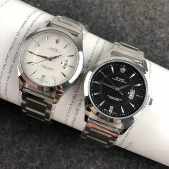 

Rolex- Men's luxury steel watchband wrist Watch New fashion quartz watch Gift Limited edition men's Watch Ord1