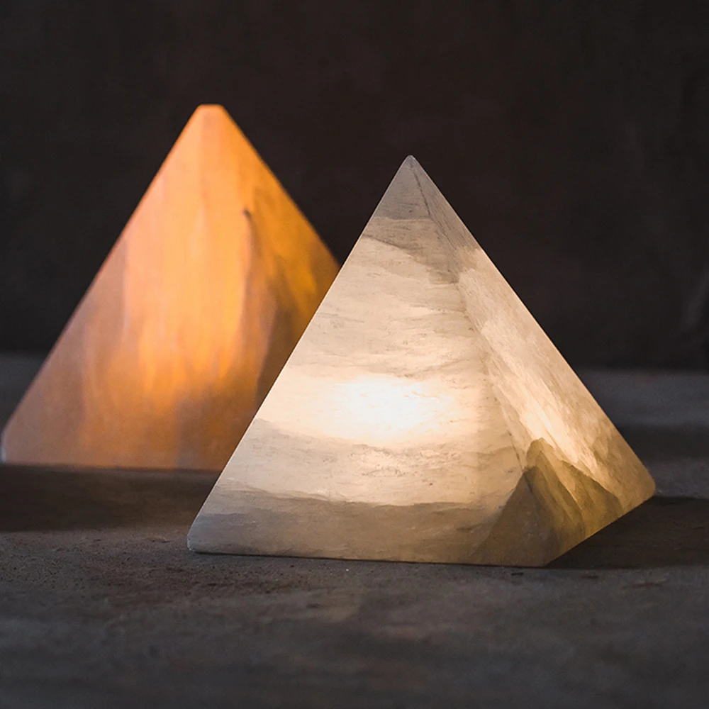 Светодиодный ночник HoneyFly Pyramid с датчиком гипсокартон атмосферная Настольная